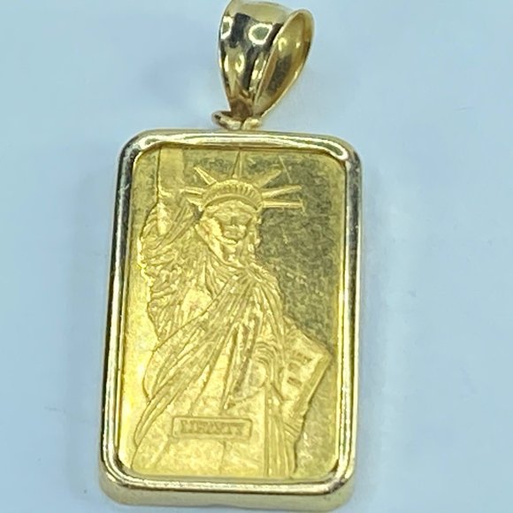 999.9Credit Suisse 10.0gm 14K yellow gold bezel SN540397 11.4gm